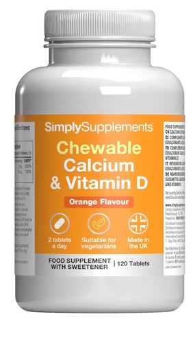 Chewable calcium and vitamin - calcium,
